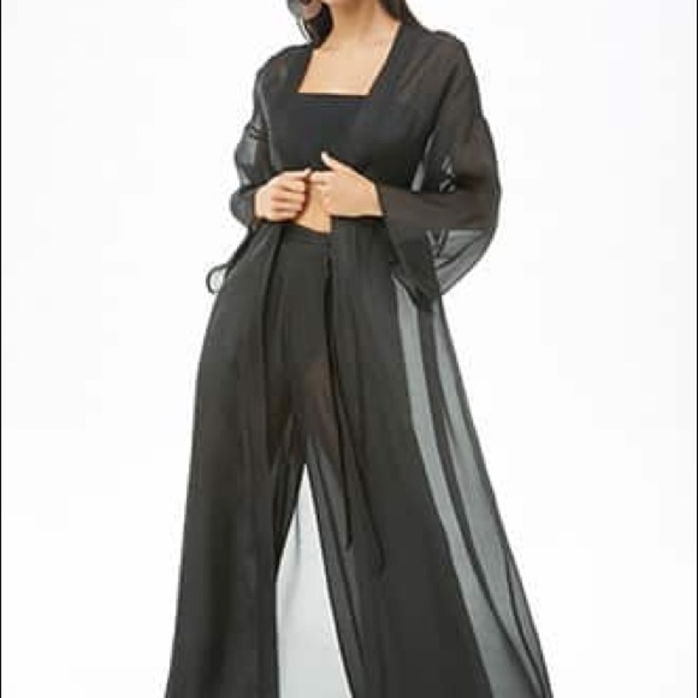 Sheer Longline Kimono